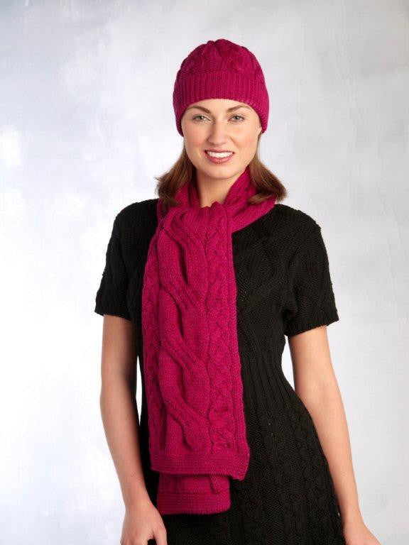 Aran Crafts Hat and Scarf Set