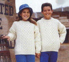 Boys or girls aran sweater A684